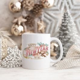 Retro Happy New Year 2023 Coffee Mug - OyeGifts