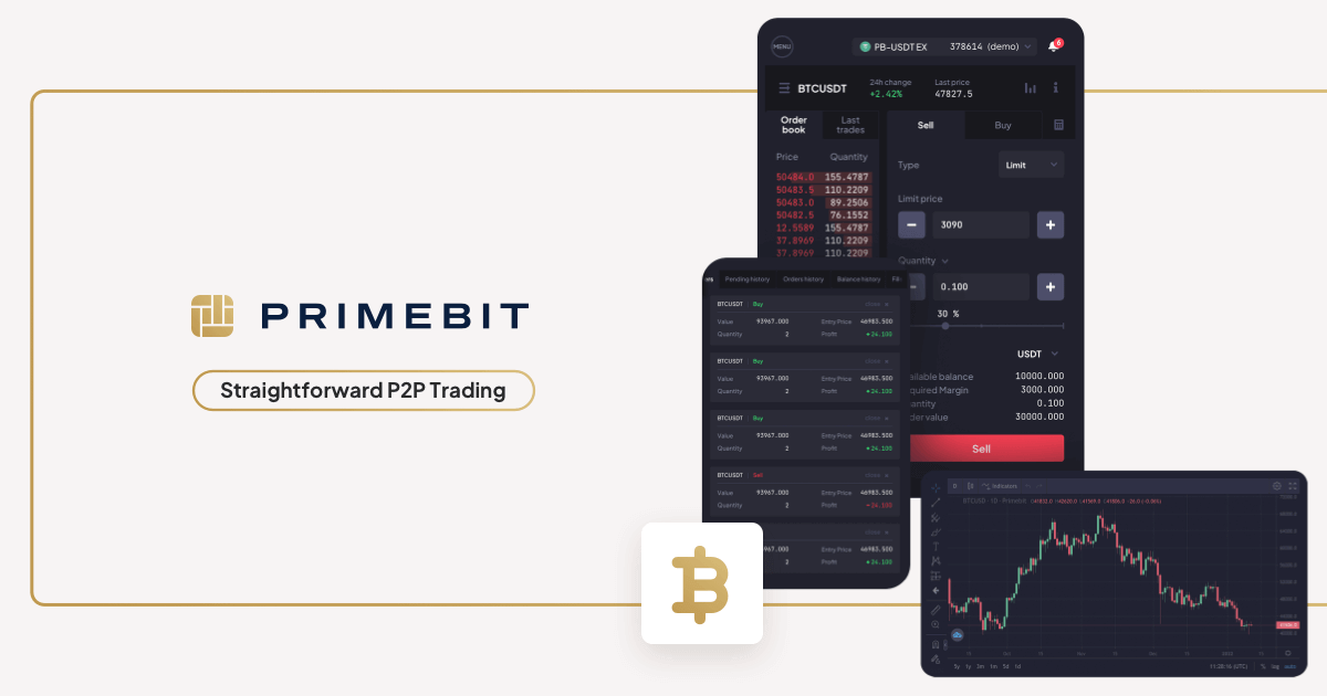 PrimeBit | P2P Crypto, Stocks, Commodities, and Forex Exchange