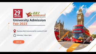 Join University Admission Fair 2023 at Toynbee Hall London  on 29th April