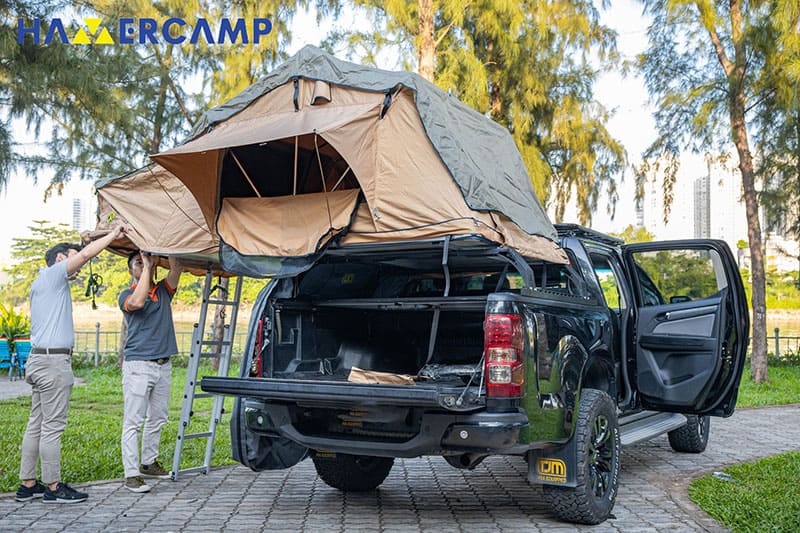 Lều nóc mui mềm, lều ô tô dành cho cắm trại, du lịch, dã ngoại