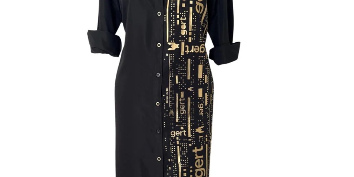 The Timeless Elegance of Black and Gold Shirt Dresses
