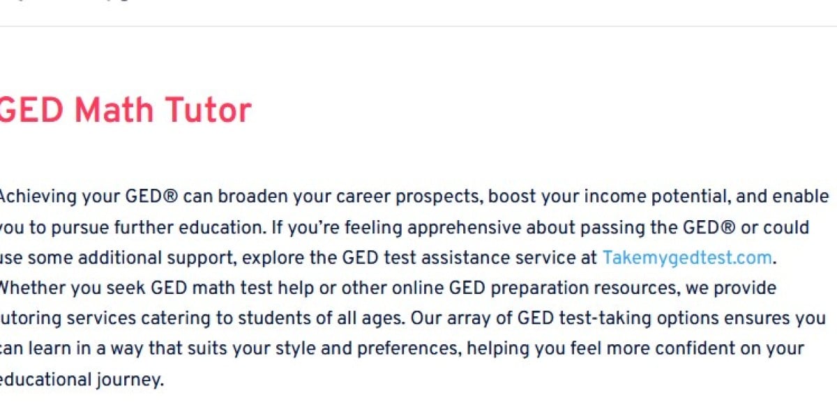 Unveiling the Benefits of a GED Math Tutor