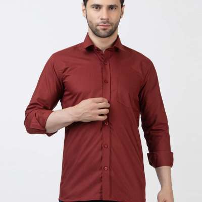 Buy Dark Maroon Shirt for Men Online Profile Picture