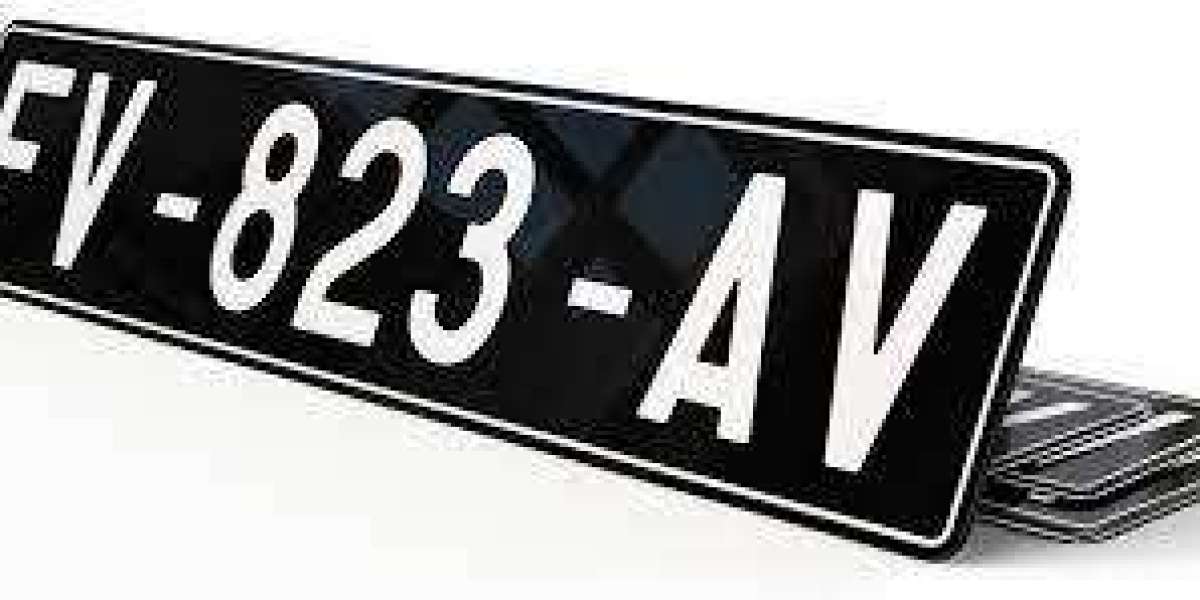 The Modern Touch: Noir License Plates