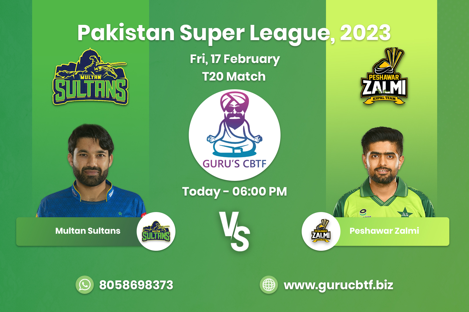 2024 PSL betting tips | PSL Match Prediction - Guru CBTF