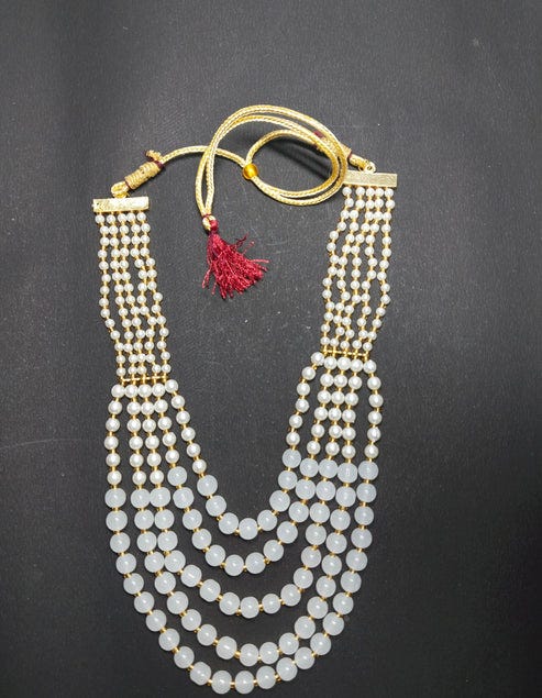 5 LAYER DOUBLE COATED natural PEARL MALA In Uttrakhand - Riya singh - Medium