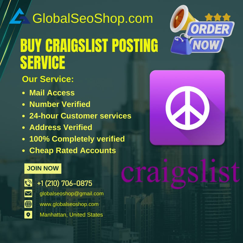 Buy Craigslist Posting Service -Posting ads on Craigslist