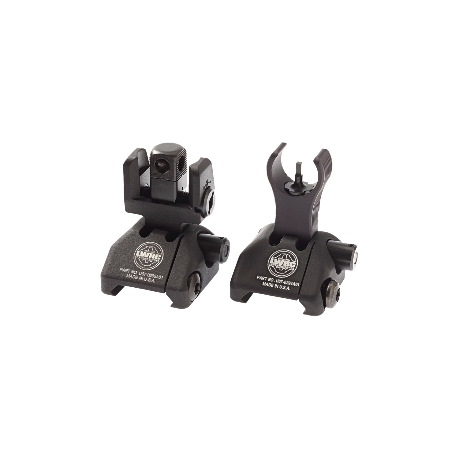 LWRC Skirmish Back Up Iron Sights Set - Front and Rear - Milspec Retail