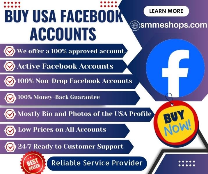 Buy USA Facebook Accounts - SMM eSHOP