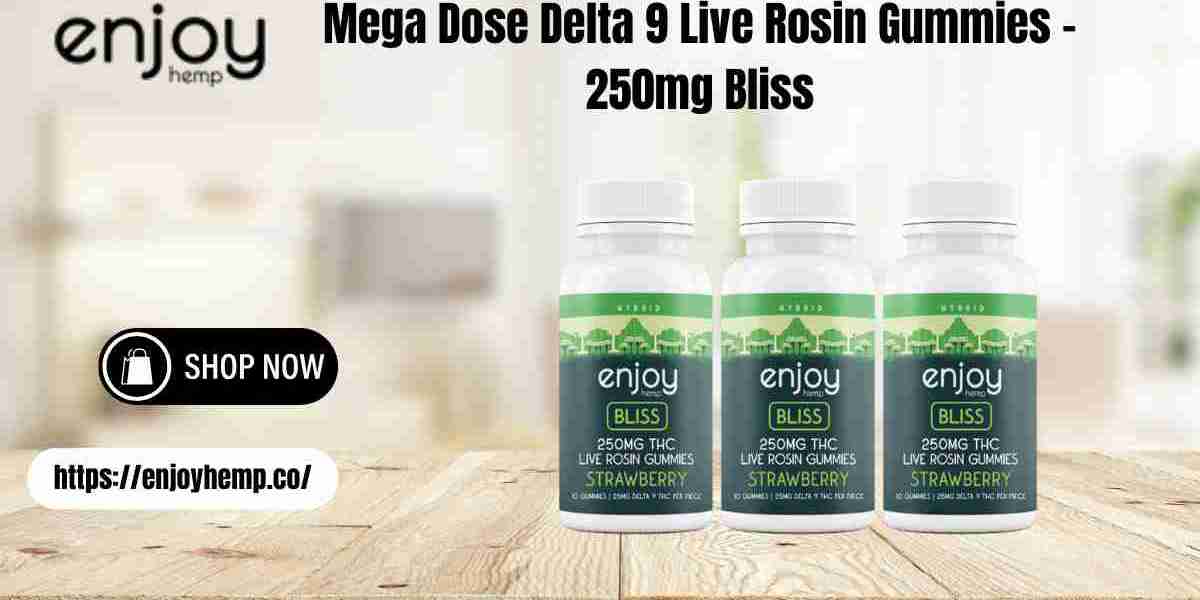 Mega Dose Delta 9 Live Rosin Gummies - 250mg Bliss