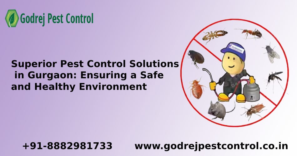 Superior Pest Control Solutions in Gurgaon: Ensuring a Safe and Healthy Environment | by Godrej Pest Control | Jul, 2024 | Medium