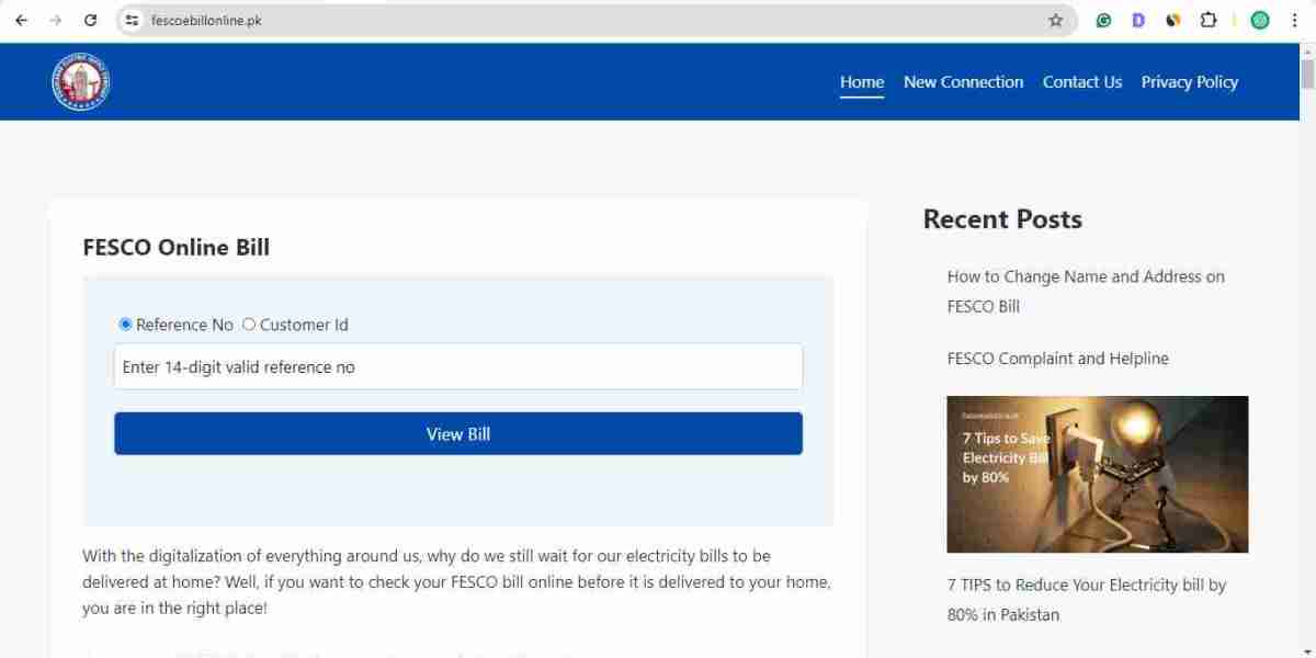 FESCO Online Billing for Faisalabad Electric Bills