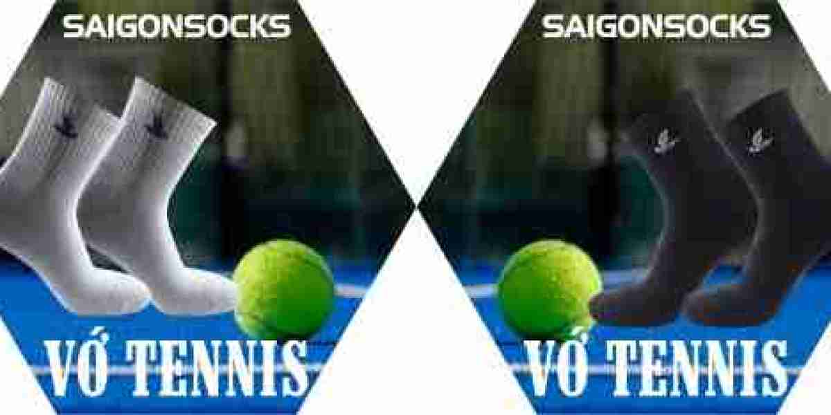 Tất vớ Tennis Saigonsocks đen