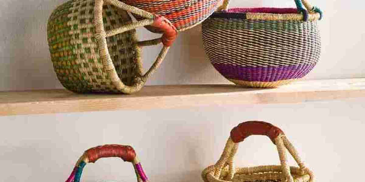 Bolga round basket