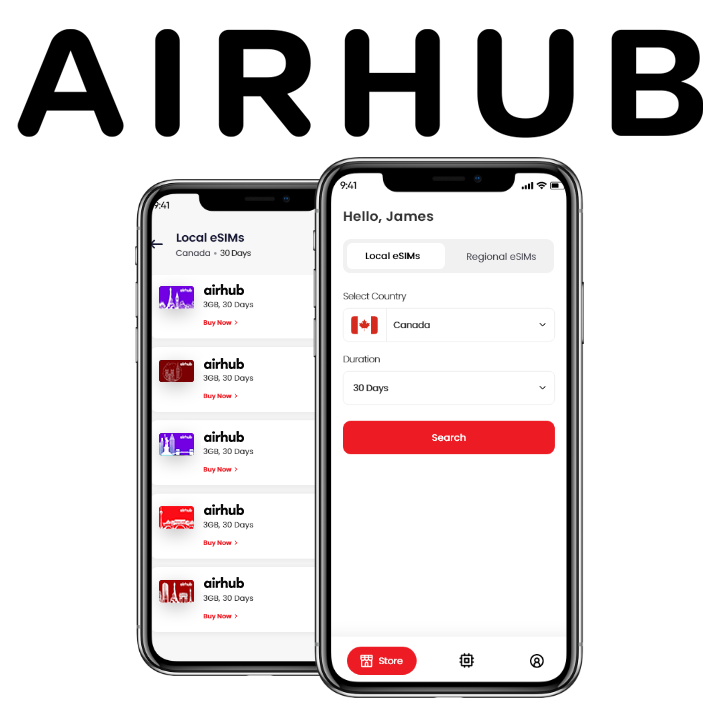 AirhubApp.com - Best eSIM data and calling plans for Travellers