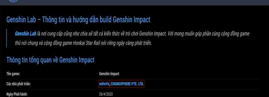 Genshinlab hướng dẫn build Genshin Impact