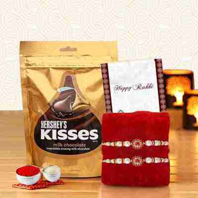 Krishna Rakhi for Brother with Hershey's Kisses chocolates OyeGifts Profile Picture