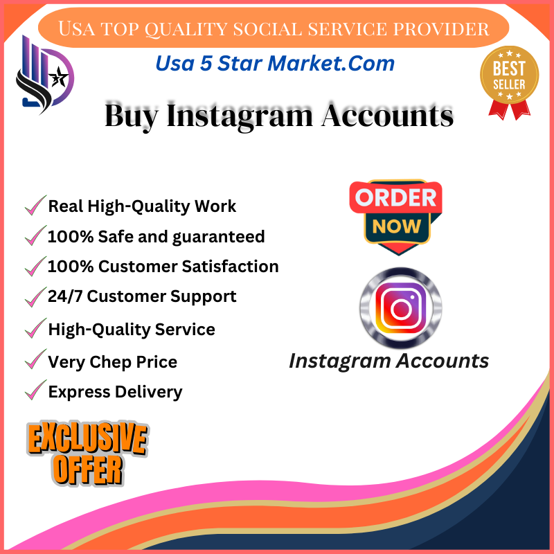 Buy Instagram Accounts - Usa5StarMarket-Growe Your Business With Digital Marketing