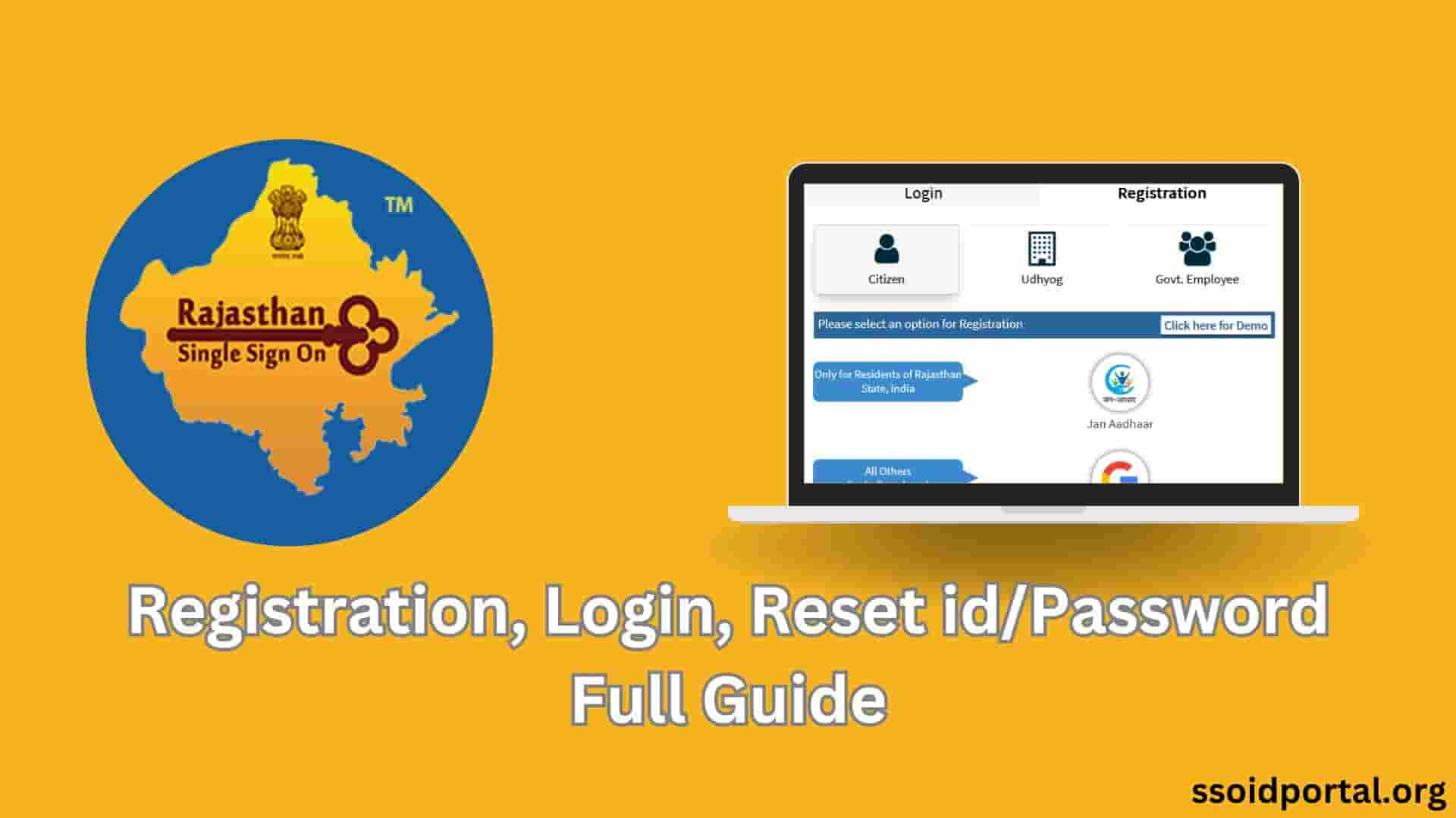 SSO Portal Rajasthan – SSO ID Login, Registration, Single Sign On ID