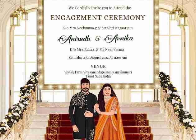 engagement invitation card