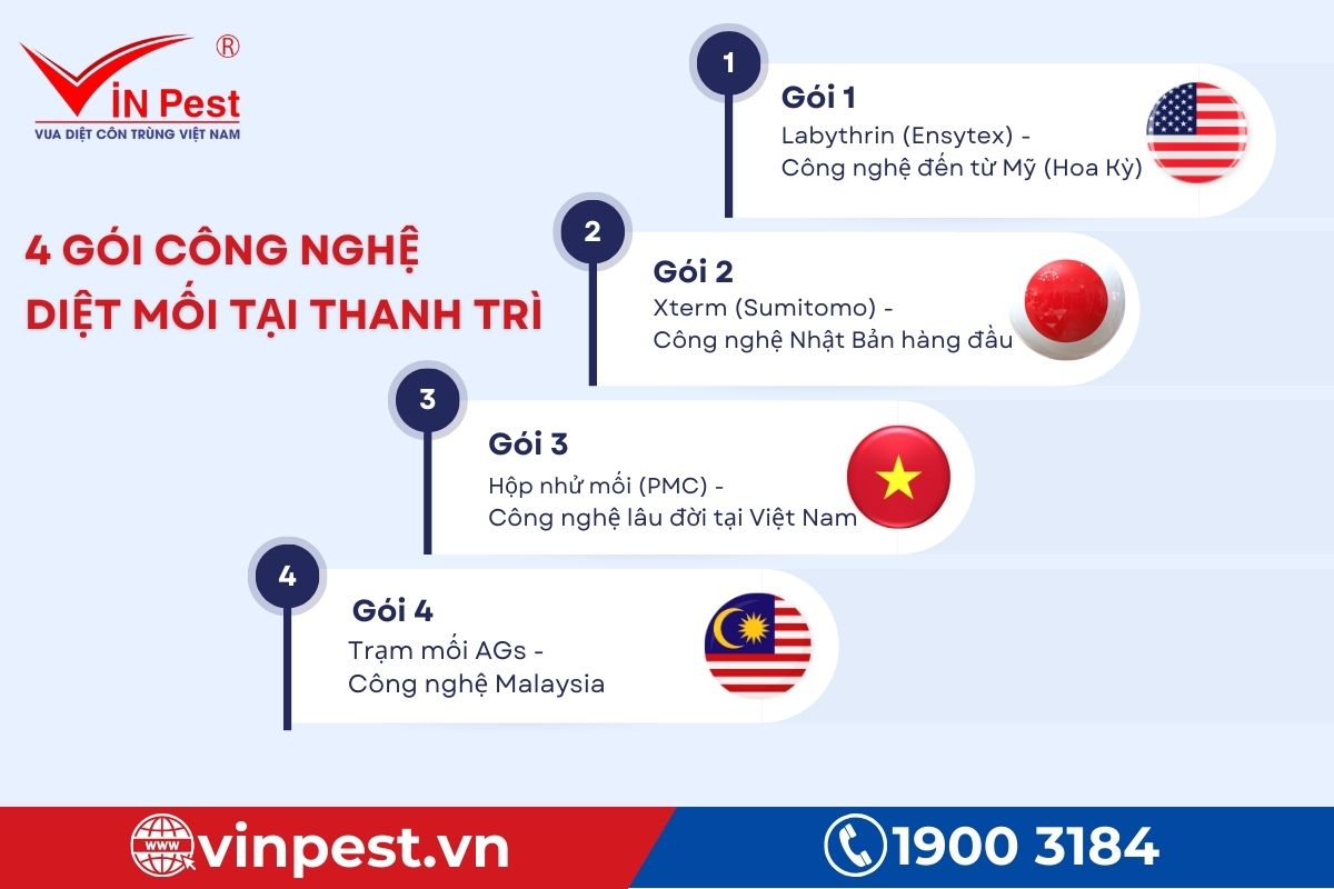 Dịch vụ diệt mối tận gốc tại Thanh Trì - Hà Nội - VinPest