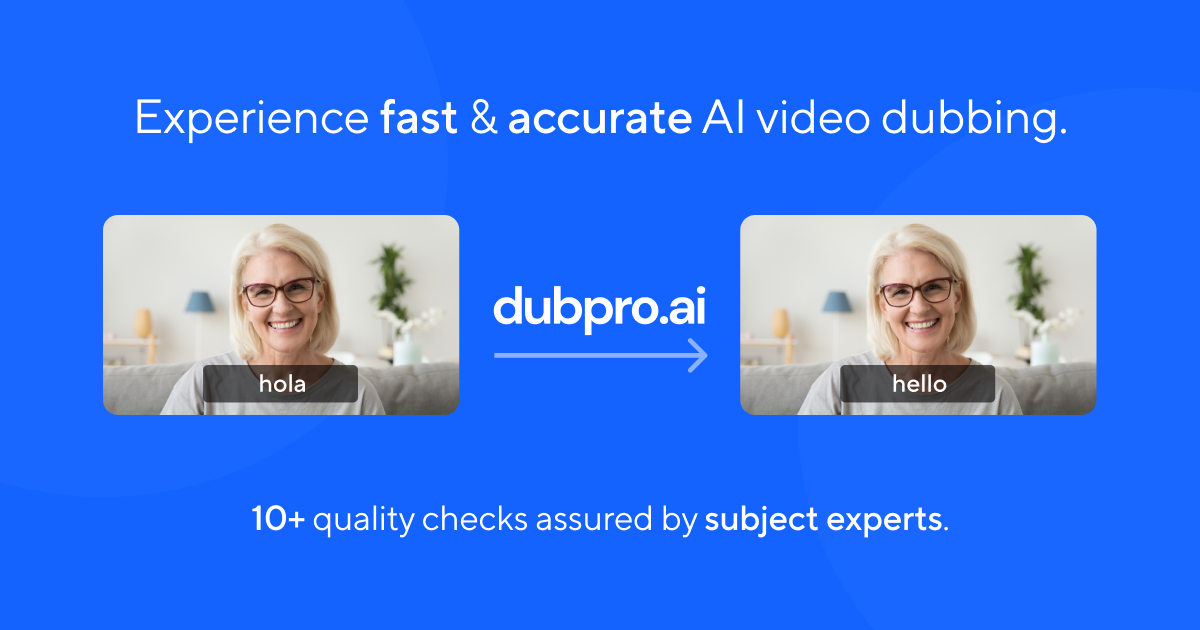 Video Dubbing AI | Video Translator AI Online - Dubpro.ai