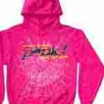 sp5der pink hoodie