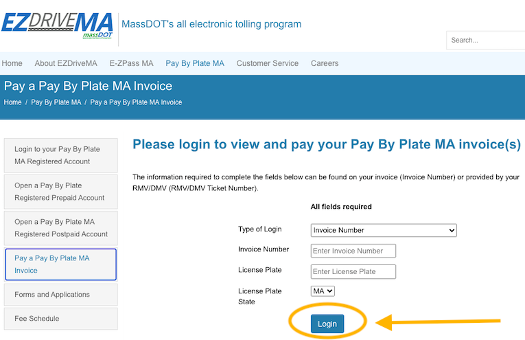 PaybyPlateMa - Pay Toll Bill at Paybyplatema.com