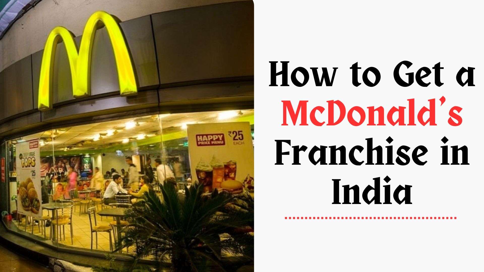 How to Get a McDonald's Franchise in India