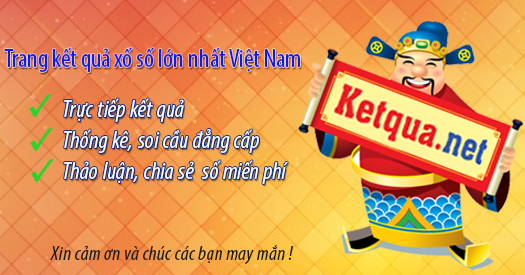 KETQUA.NET - Chuyên trang xổ số hàng đầu Việt Nam