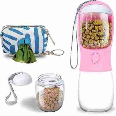 Leak Proof Dog Water Bottle With Portable Food & Poop Bag Dispenser Profile Picture