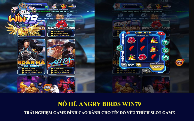 Nổ Hũ Angry Birds Win79 – Trải Nghiệm Game Đỉnh Cao Dành Cho Tín Đồ Yêu Thích Slot Game