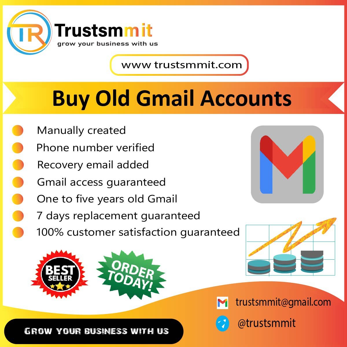 Buy Old Gmail Accounts - 100% PVA & Premium Quality