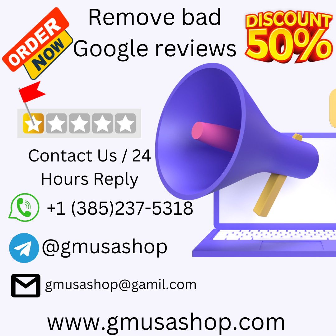 Remove bad Google reviews - gmusashop.com