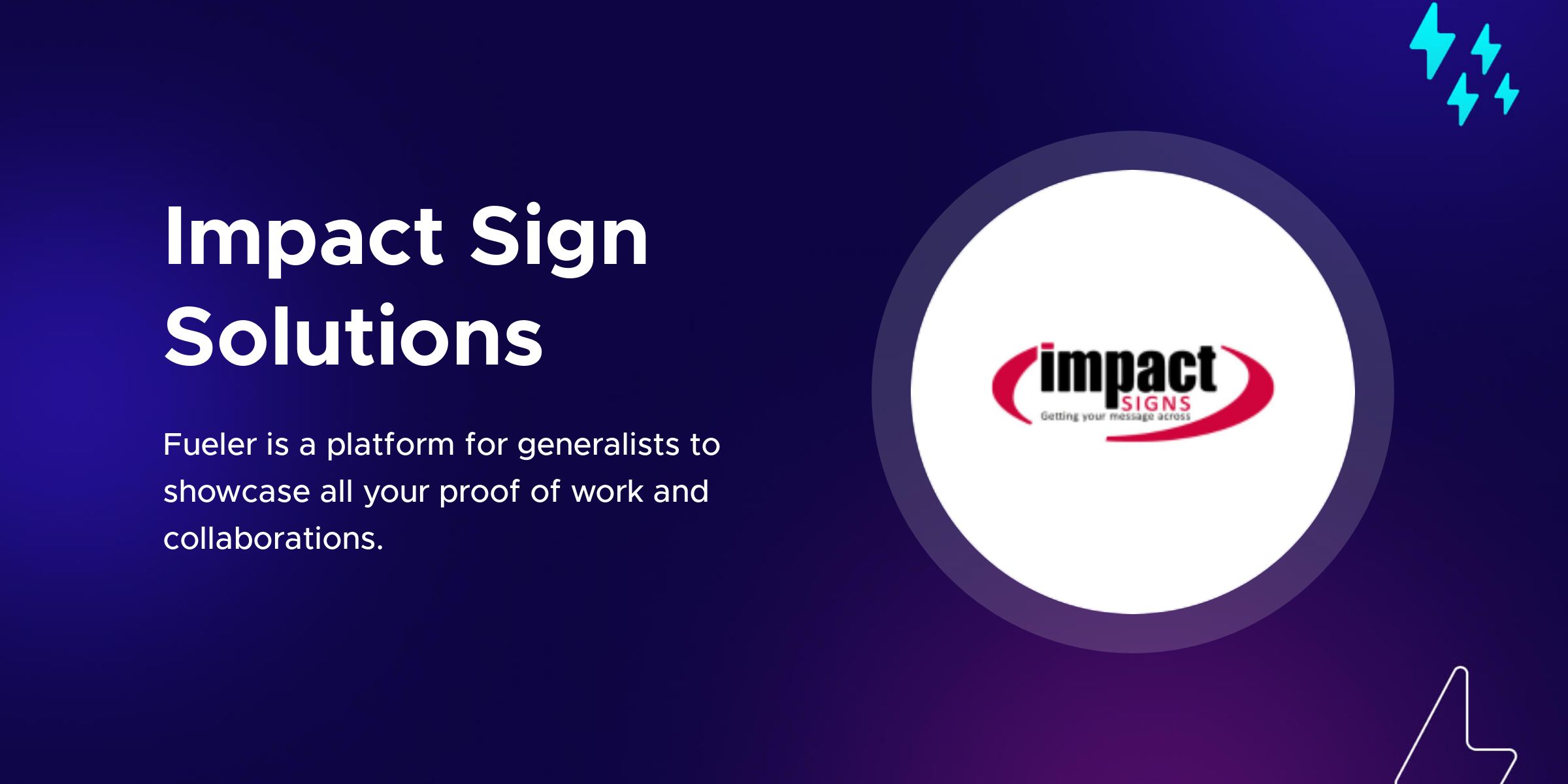 Impact Sign Solutions on Fueler.io