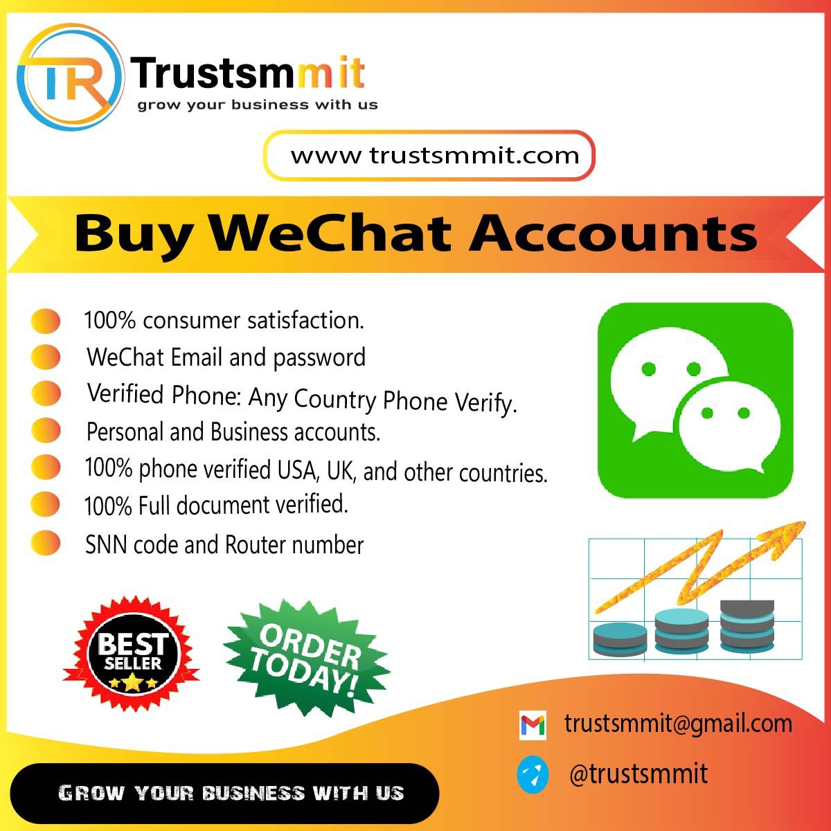 Buy WeChat Accounts - 100% Verified & Trusted Accounts