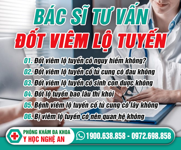 Chữa viêm lộ tuyến cổ tử cung ở Phòng khám Y Học Nghệ An | Địa chỉ khám bệnh ở Nghệ An