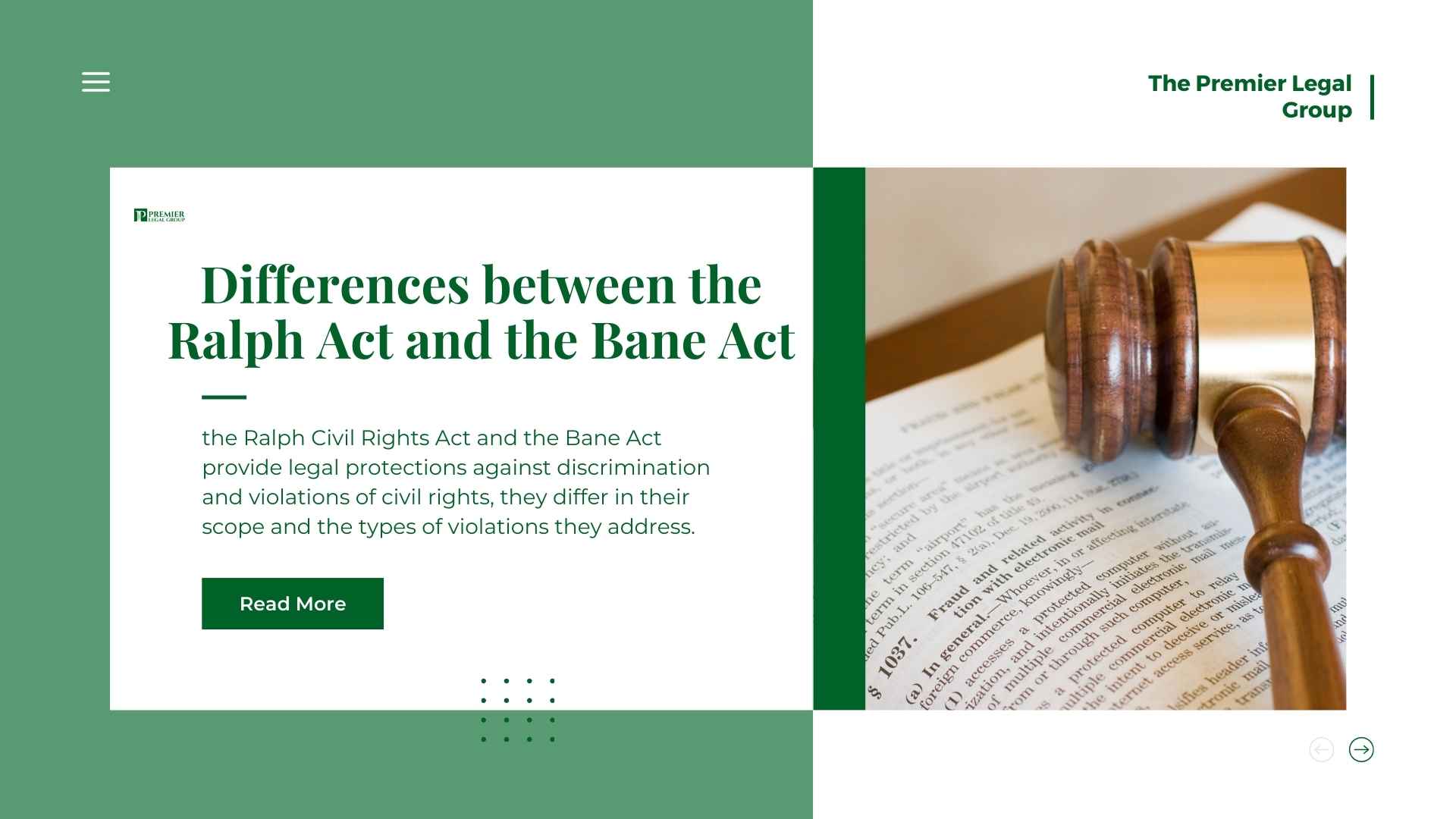 Differences between the Ralph Act and the Bane Act