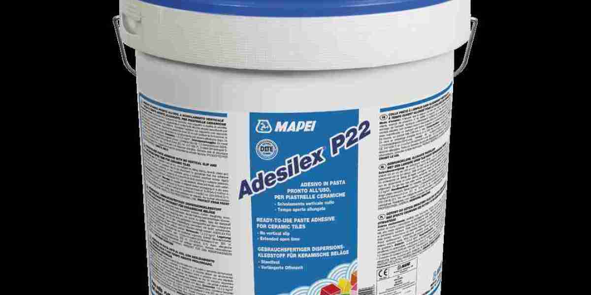 Ready-to-use adhesive paste for ceramic tiles