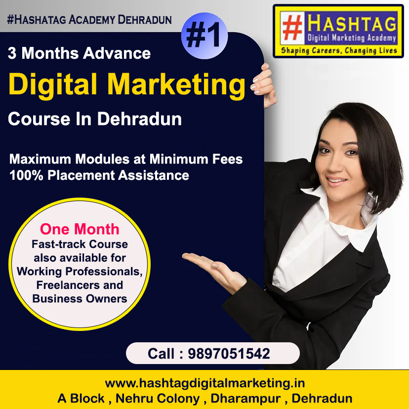 Join Hashtag Digital Marketing Course in Dehradun @15000