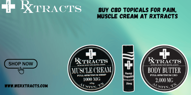 Buy CBD Topicals For Pain | Rxtracts Muscle Cream & More