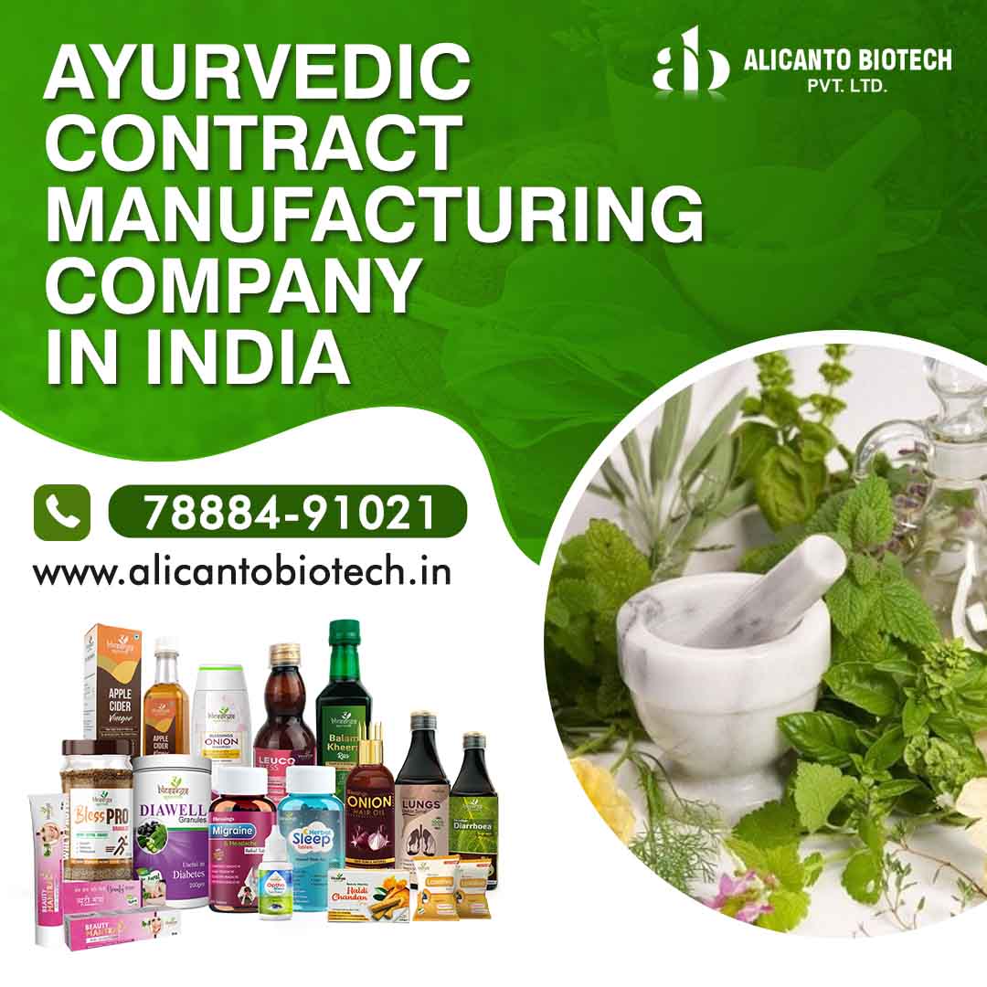 Ayurvedic Contract Manufacturing Company in India - Alicanto Biotech