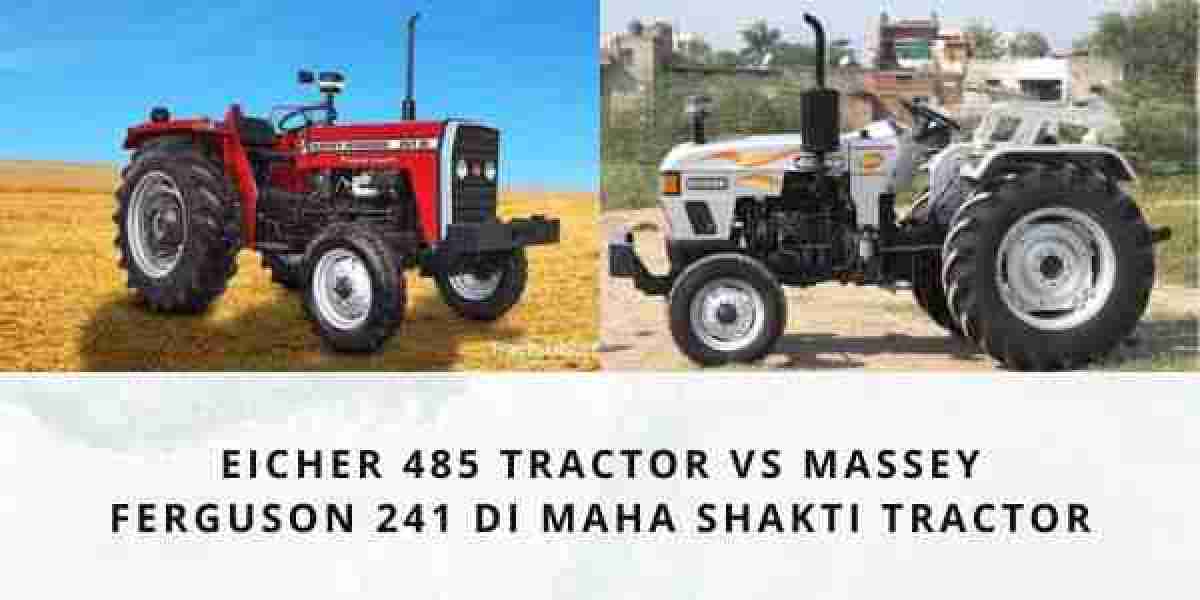 Eicher 485 tractor vs Massey Ferguson 241 Di Maha Shakti tractor