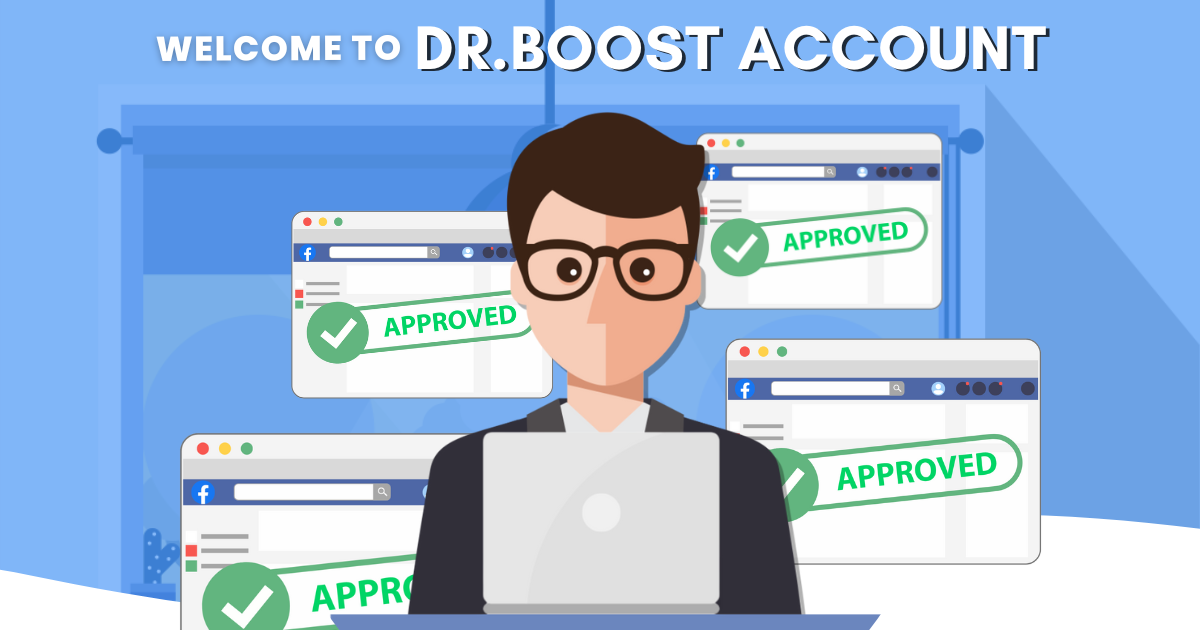 บัญชียิงแอดโฆษณา Facebook เฟสเขียว 2 3 บรรทัด 902 ปลดลิมิต Dr.Boost Account