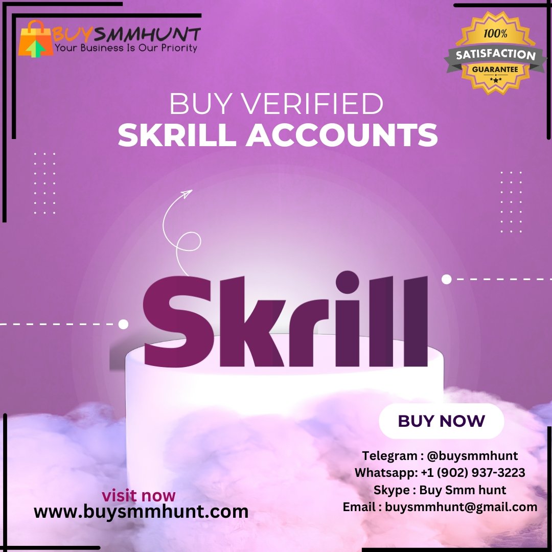 Buy Verified Skrill Accounts » Buysmmhunt.com