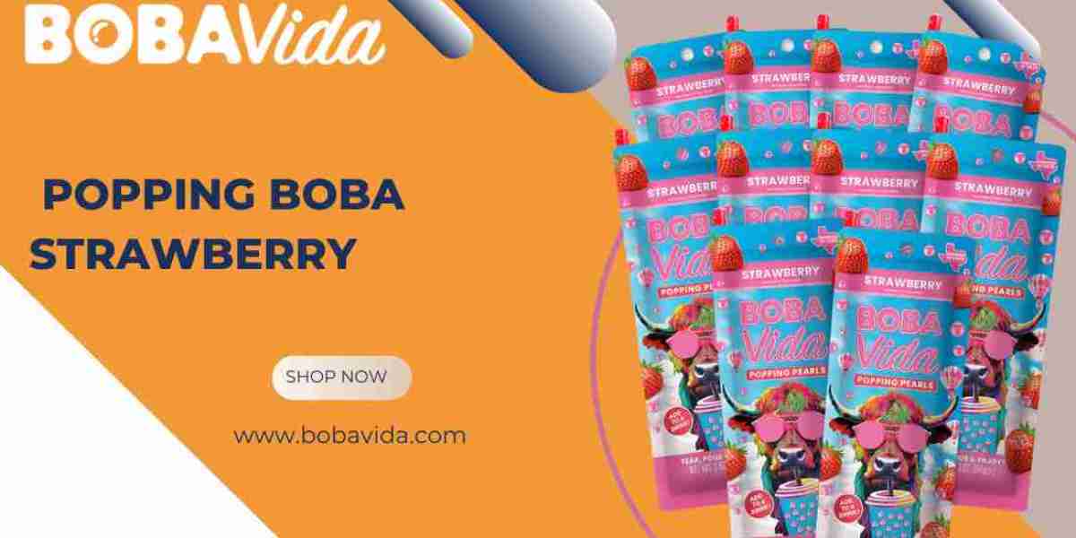 Popping Boba Strawberry - Fruity & Fun by Boba Vida