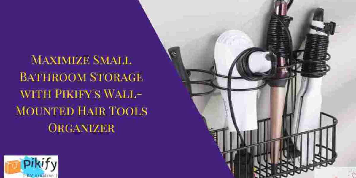 Maximize Small Bathroom Storage with Pikify's Wall-Mounted Hair Tools Organizer