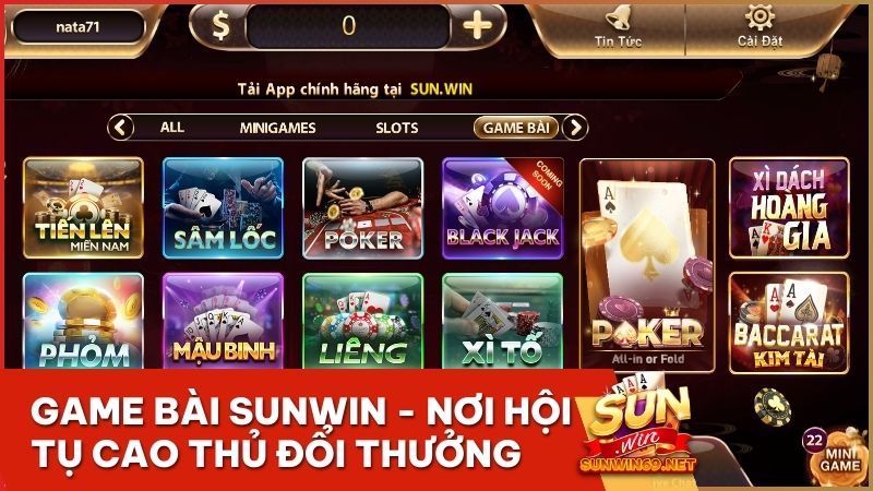 Game Bài Sunwin - Sân Chơi Đổi Thưởng Uy Tín Nhất Hiện Nay