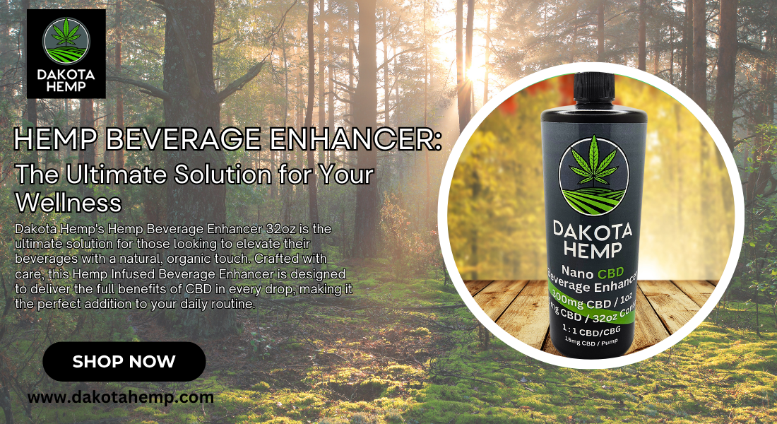 Premium Hemp Beverage Enhancer by Dakota Hemp - 32oz