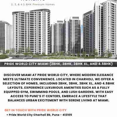 Pride World City Miami: Premium 2BHK, 3BHK, and 4.5BHK Flats in Pune Profile Picture